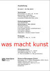 Einladungskarte der Stadt Zrich/Kultur April - Mai 2010 Museum Baerengasse